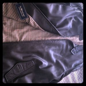 Polo fine leather jacket new  never worn